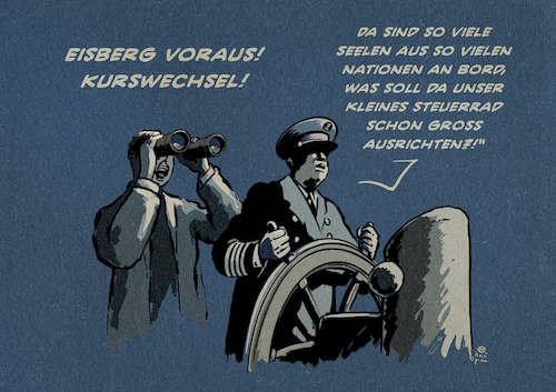Cartoon: Was können wir schon ausrichten (medium) by Guido Kuehn tagged klima,klima
