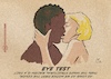 Cartoon: Eye Test (small) by Guido Kuehn tagged racism