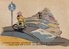 Cartoon: Studien (small) by Guido Kuehn tagged mobilität,radwege,fußwege,fußgänger,parken,autos,pkw,wildparker