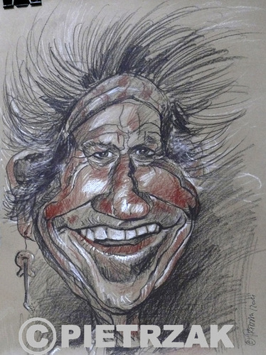 Cartoon: Keith Richards (medium) by Darek Pietrzak tagged caricature