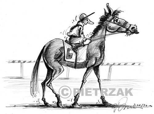 Cartoon: New Jockey (medium) by Darek Pietrzak tagged caricature