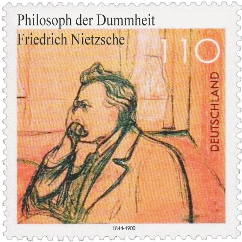 Cartoon: Philosoph der Dummheit (medium) by poleev tagged friedrich,nietzsche,philosoph,der,dummheit