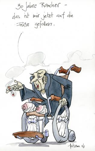 Cartoon: Raucher (medium) by Jörg Halsema tagged cigarettes,smoking,rauchen,zigaretten,rauchverbot