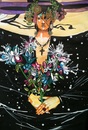 Cartoon: Death of Art (small) by joellestoret tagged face woman flowers funeral party