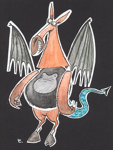 Cartoon: The Jersey Devil (medium) by dotmund tagged jersey,devil