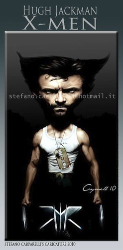 Cartoon: Hugh Jackman - X men (medium) by carparelli tagged caricature