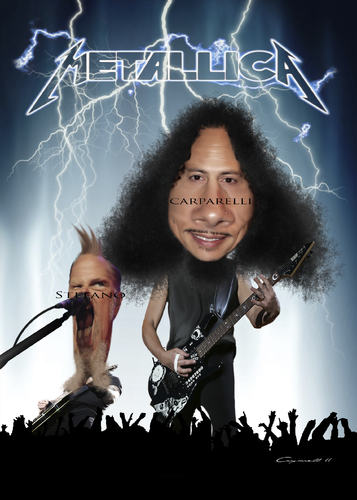 Cartoon: Metallica (medium) by carparelli tagged caricature