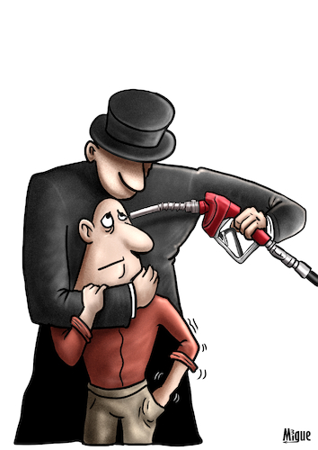 Cartoon: Armed robbery (medium) by miguelmorales tagged oil,gas,prices,economy,crisis,companies,russia,ukraine,conflict,inflation,oil,gas,prices,economy,crisis,companies,russia,ukraine,conflict,inflation