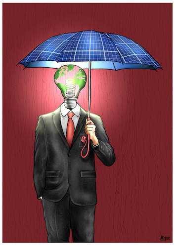 Cartoon: Renewable Energy (medium) by miguelmorales tagged renewable,energy,climate,change,solution,renewable,energy,climate,change,solution