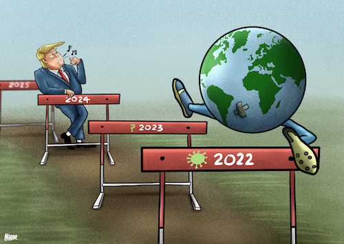 Cartoon: Trump 2024 (medium) by miguelmorales tagged trump,elections,2024,president,us,trump,elections,2024,president,us