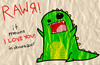 Cartoon: Dinosaur (small) by Starsun tagged dinosaur