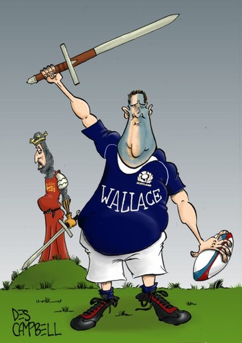 Cartoon: six Nations - week four (medium) by campbell tagged six,nations,rugby,scotland,braveheart
