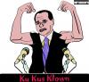 Cartoon: The Perfect Clown (small) by nerosunero tagged berlusconi rascism obama barak usa presidential election