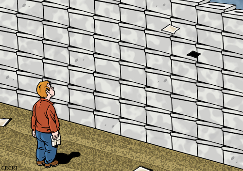 Cartoon: The electoral wall (medium) by Enrico Bertuccioli tagged political,wall,election,parties,vote,ballot,politicians,candidate,leadership,political,wall,election,parties,vote,ballot,politicians,candidate,leadership