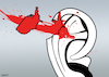 Cartoon: American ear (small) by Enrico Bertuccioli tagged trump,donaldtrump,usa,uselections,uspresidentialelections2024,attempt,assassinationattempt,republicans,political,politicalcartoon,editorialcartoon