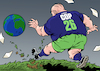Cartoon: COP26-the big game (small) by Enrico Bertuccioli tagged cop26,environment,climate,change,summit,political,global,planet,earth,conference,glasgow,italy,economy,power,money,united,nations,exploitation,ecology,investments,green,talks,meeting