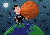 Cartoon: Elon Mars (small) by Enrico Bertuccioli tagged musk,elonmusk,mars,planetmars,marsconquest,spacex,power,control,domination,space,marsmission,exploitation,resourcesexploitation,colonization,marscolonization,money,business,political,politicalcartoon,editorialcartoon