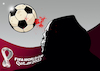 Cartoon: Qatar World Cup 2022 (small) by Enrico Bertuccioli tagged qatar,worldcup2022,qatarworldcup2022,football,workers,exploitation,slavery,money,business,speculation,political,humanrights,security,investigation,infrastructure,regime,freedom,stadium,deadly,game,sport