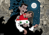 Cartoon: The syrian vampire (small) by Enrico Bertuccioli tagged syria,assad,basharalassad,dictatorship,democracy,freedom,power,control,vampire,civilwar,politicalcartoon,editorialcartoon