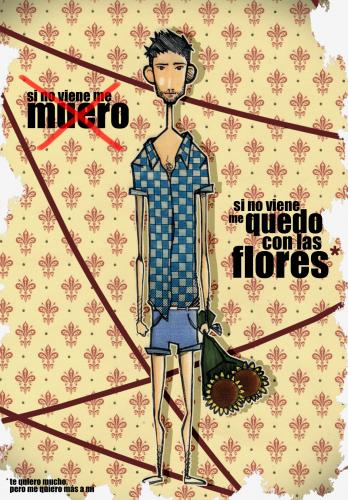 Cartoon: sunflowers by alfonso casas (medium) by alfonso casas tagged alfonso,casas,moreno