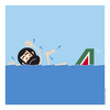 Cartoon: Alitalia (small) by Giuseppe Scapigliati tagged logos,alitalia