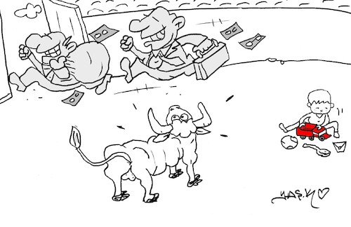 Cartoon: a new perspective (medium) by yasar kemal turan tagged new,perspective