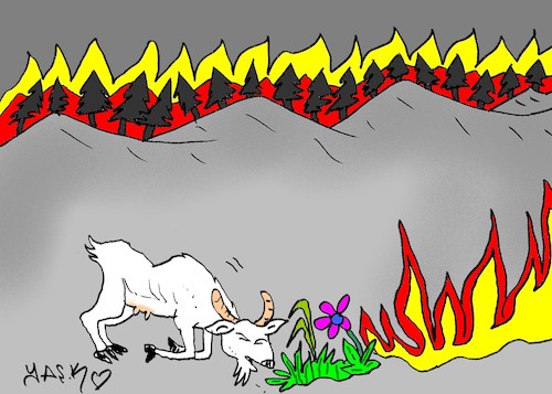 Cartoon: ah (medium) by yasar kemal turan tagged ah