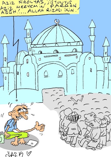 Cartoon: ayasofya (medium) by yasar kemal turan tagged ayasofya