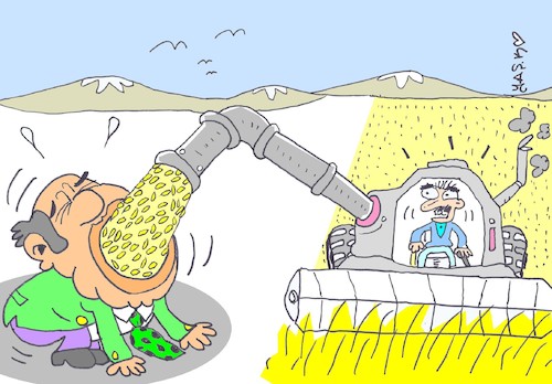 Cartoon: bread thief (medium) by yasar kemal turan tagged bread,thief