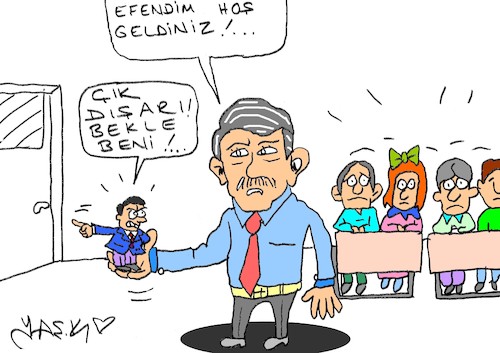 Cartoon: bureaucrat (medium) by yasar kemal turan tagged bureaucrat