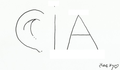 Cartoon: CIA (medium) by yasar kemal turan tagged cia