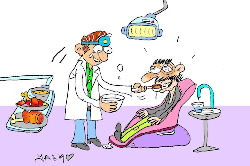 Cartoon: dear dentist (medium) by yasar kemal turan tagged dear,dentist
