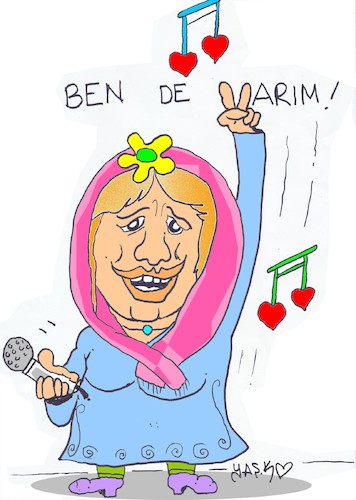 Cartoon: Dilber Ay (medium) by yasar kemal turan tagged dilber,ay