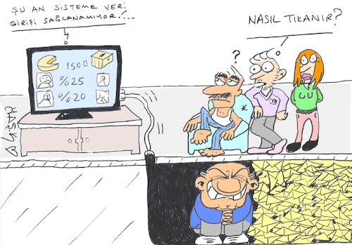 Cartoon: dishonesty (medium) by yasar kemal turan tagged dishonesty