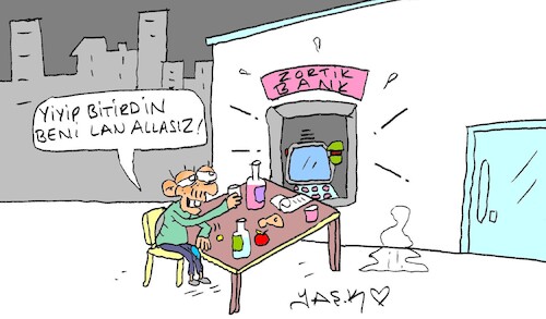 Cartoon: exploitation system (medium) by yasar kemal turan tagged exploitation,system