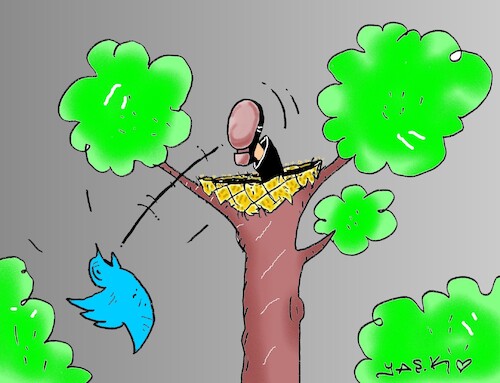 Cartoon: free fall (medium) by yasar kemal turan tagged free,fall