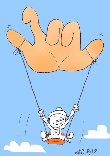 Cartoon: friendly hand (medium) by yasar kemal turan tagged friendly,hand