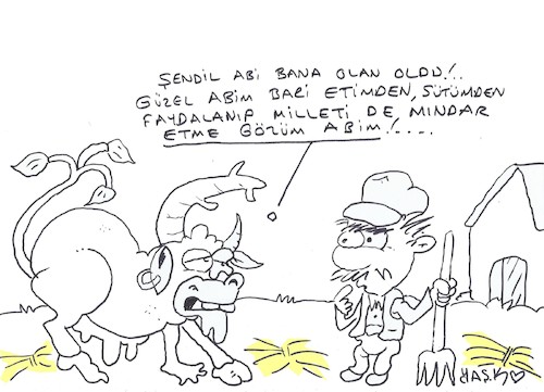Cartoon: Genetically modified organism (medium) by yasar kemal turan tagged genetically,modified,organism