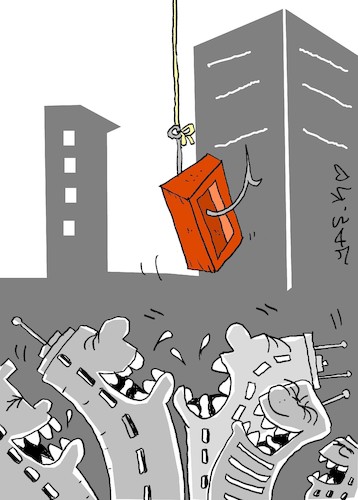 Cartoon: greed (medium) by yasar kemal turan tagged greed