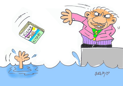 Cartoon: handbook (medium) by yasar kemal turan tagged handbook