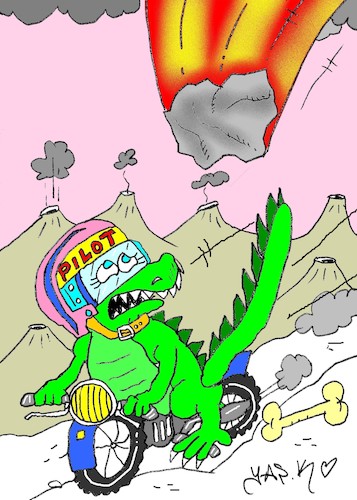 Cartoon: helmet and speed (medium) by yasar kemal turan tagged helmet,and,speed