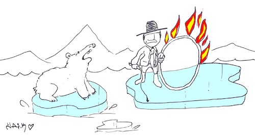 Cartoon: hot (medium) by yasar kemal turan tagged hot