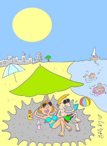 Cartoon: How will the summer (medium) by yasar kemal turan tagged how,will,the,summer
