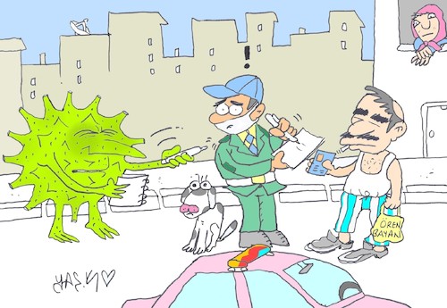 Cartoon: in order (medium) by yasar kemal turan tagged in,order
