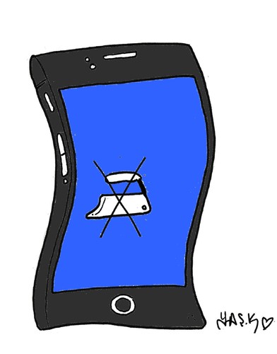 Cartoon: iPhone 6 (medium) by yasar kemal turan tagged iphone