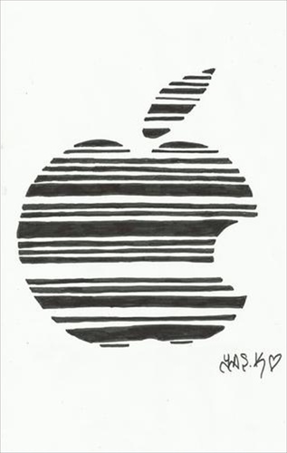 Cartoon: largest economy? (medium) by yasar kemal turan tagged barcode,apple,jobs,iphone,foundedapple