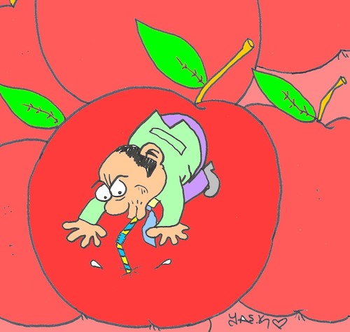Cartoon: leech (medium) by yasar kemal turan tagged leech