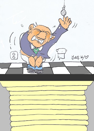 Cartoon: less then (medium) by yasar kemal turan tagged less,then