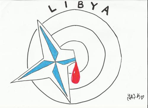 Cartoon: libya (medium) by yasar kemal turan tagged libya