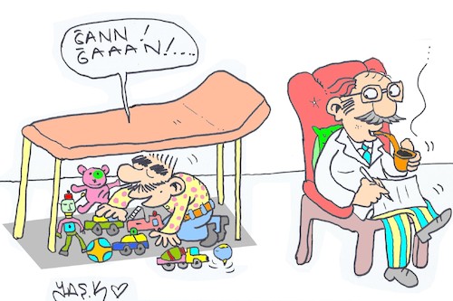 Cartoon: long session (medium) by yasar kemal turan tagged long,session